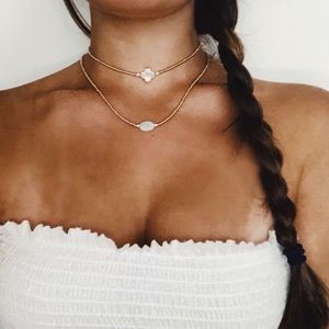 Marble Clover Choker